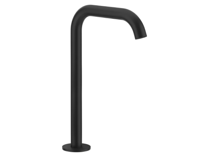 На изображении товар Излив Gessi 316 Flessa, отдельностоящий, высота 230 мм, цвет Matte Black от официального представителя в Москве