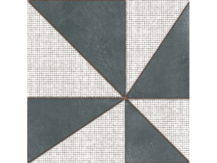 На изображении товар Mutina Керамогранит Azulej Gira Nero 20x20 от официального представителя в Москве