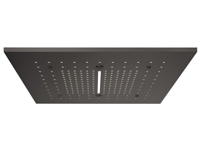 На изображении товар Накладная панель Gessi Afilo, для многофункциональной душевой системы, 500х500 мм, цвет black metal brushed PVD от официального представителя в Москве