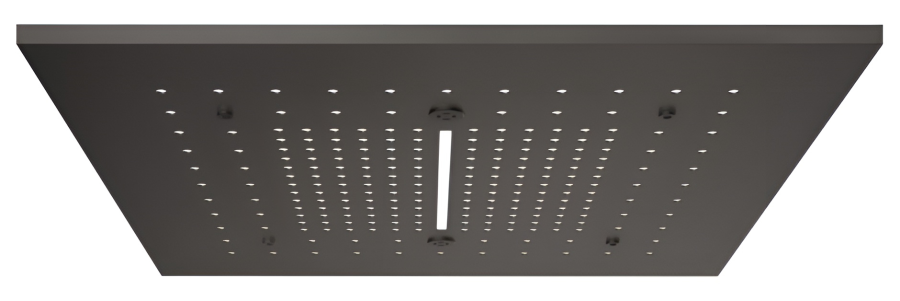 Накладная панель Gessi Afilo, для многофункциональной душевой системы, 500х500 мм, цвет black metal brushed PVD