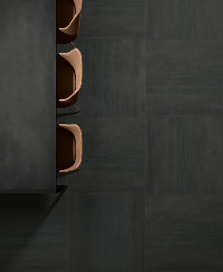 Kronos ceramiche Керамогранит Metallique Noir Oxyde Rettificato 120x120 - изображение 1