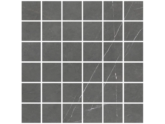 На изображении товар Living Ceramics Керамогранит Allure Anthracite Mosaic 55 Anti-slip 29,8x29,8 от официального представителя в Москве