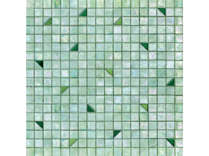 На изображении товар Sicis Стеклянная мозаика Coriandoli Cor 305 chips size 15х15 mm sheet size 295x295 mm от официального представителя в Москве