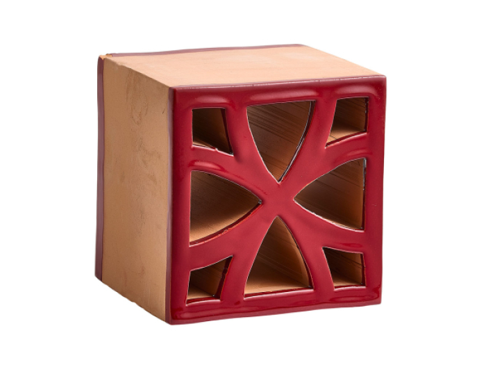 На изображении товар Sartoria Керамика Split Blend Flo Red Velvet Glossy Border 12x12 от официального представителя в Москве