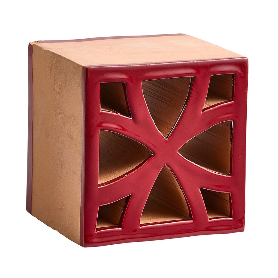 Sartoria Керамика Split Blend Flo Red Velvet Glossy Border 12x12