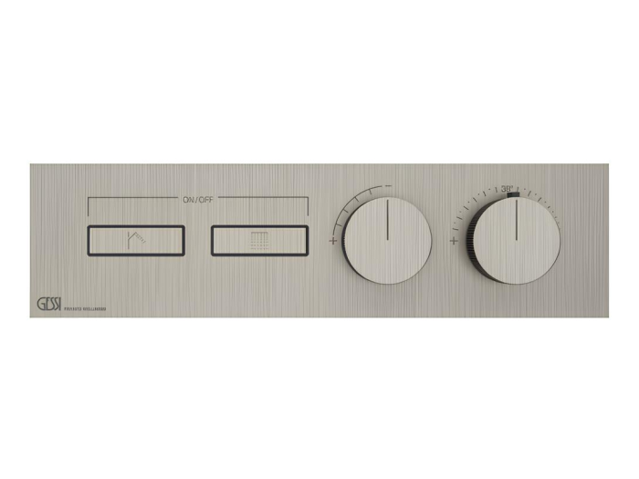 Термостат Gessi HI-FI, до 2-х функций одновременно, встраиваемый, цвет Finox Brushed Nickel