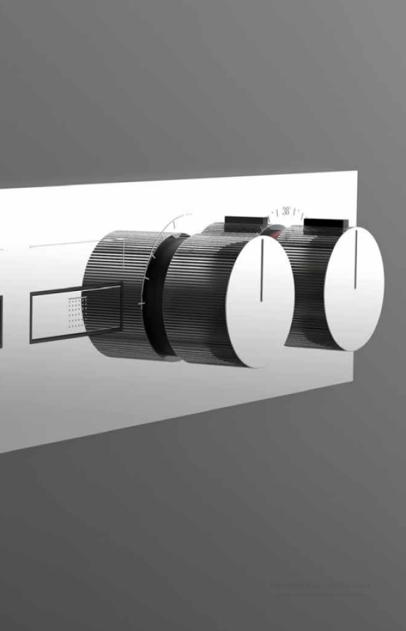 Термостат Gessi HI-FI, до 2-х функций одновременно, встраиваемый, цвет Finox Brushed Nickel - изображение 1