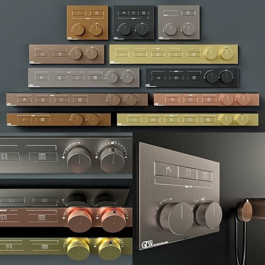 Термостат Gessi HI-FI, до 2-х функций одновременно, встраиваемый, цвет Finox Brushed Nickel - изображение 4