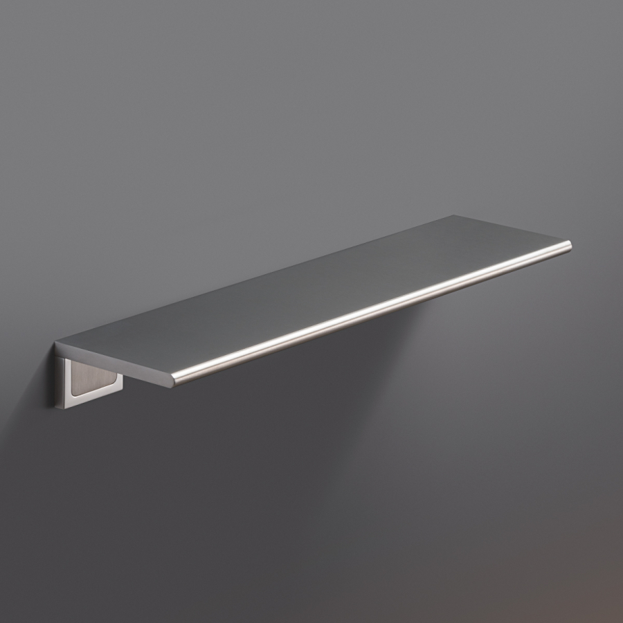 Полка CeaDesign Duet, настенная, универсальная, сталь, цвет сатинированная нержавеющая сталь - изображение 1