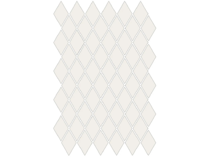 На изображении товар Etruria Керамогранит Xxs Rombo 4X7 Su Rete Monocolore Super Bianco от официального представителя в Москве