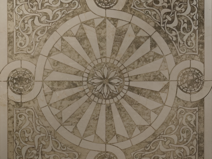 На изображении товар Akros Venezia Камень Decorative Art Cattedrale M1021 Botticino 40X40X1 от официального представителя в Москве