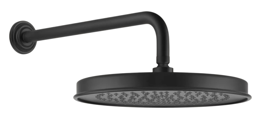 Верхний душ Gessi Venti20, поворотный, с шарниром, настенный, 300 мм, цвет Matte Black