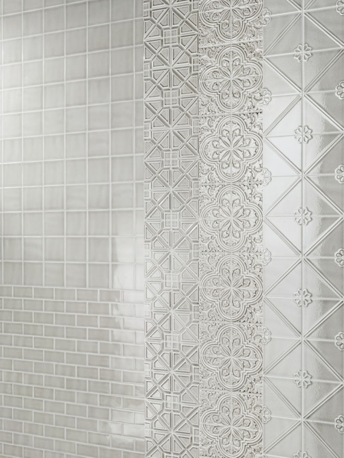CERAMICHE GRAZIA Керамическая плитка ESSENZE ARGENTO CRAQUELE 6,5X13 - изображение 1