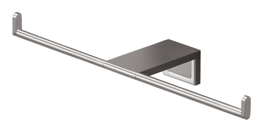 Бумагодержатель CEA Design Duet, настенный, двойной, сталь, цвет сатинированная бронза