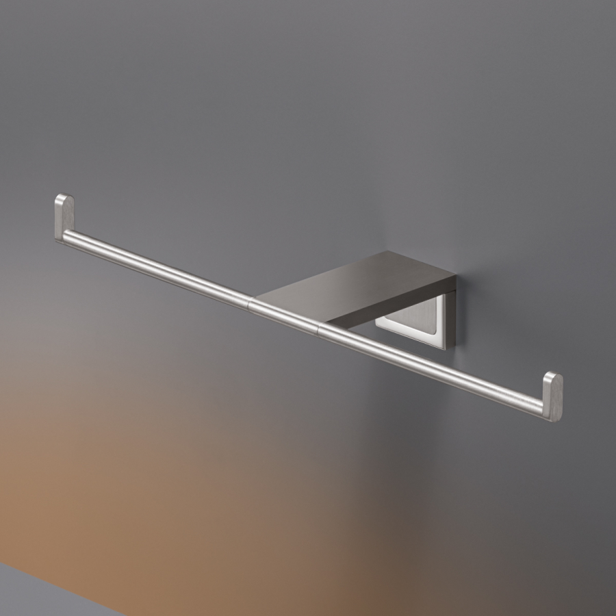 Бумагодержатель CEA Design Duet, настенный, двойной, сталь, цвет сатинированная бронза - изображение 1