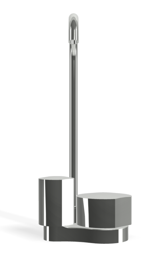 Смеситель для раковины Carlo Frattini SO, без ручек, c вращающимся изливом Ø10 мм, донным клапаном Click-Clack, 2 гибкими шлангами, L-149 мм, цвет хром - изображение 1