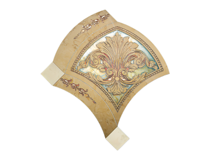 На изображении товар Akros Venezia Камень La Dolce vita Passione T Giallo Atlantide Silver 32,5x36x1 от официального представителя в Москве