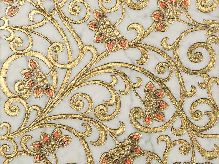 На изображении товар Akros Venezia Камень Decorative Art Alfa Ceti T Bianco Carrara Gold 30,5x30,5x1 от официального представителя в Москве