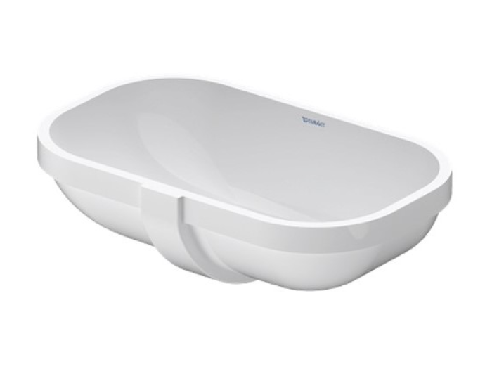 На изображении товар Раковина Duravit D-Code для встраивания снизу, 495х290 мм, цвет белый от официального представителя в Москве