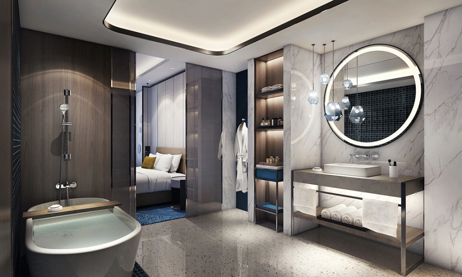 Смеситель для раковины Gessi Rilievo, на 3 отверстия, средний изливом, без донного клапана, внешние части, цвет Brass Brushed PVD - изображение 4