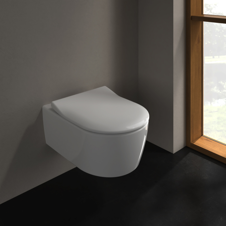 Cиденье для унитаза Villeroy&Boch Avento 374х439 мм, альпийский белый - изображение 6