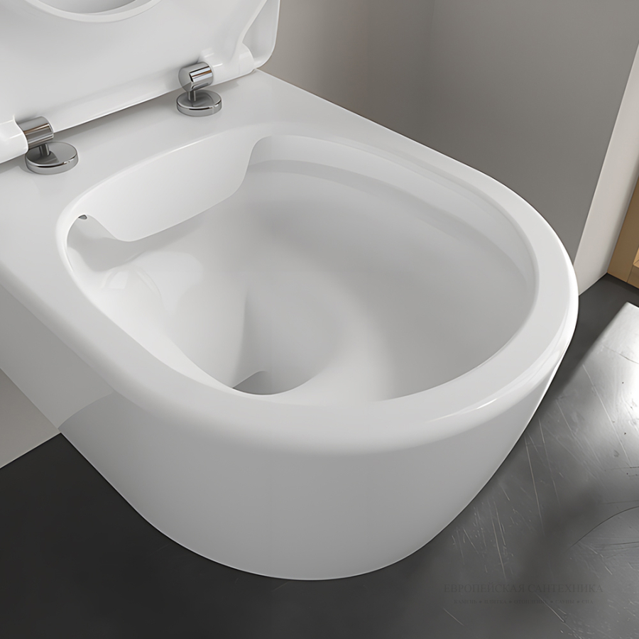 Cиденье для унитаза Villeroy&Boch Avento 374х439 мм, альпийский белый - изображение 7