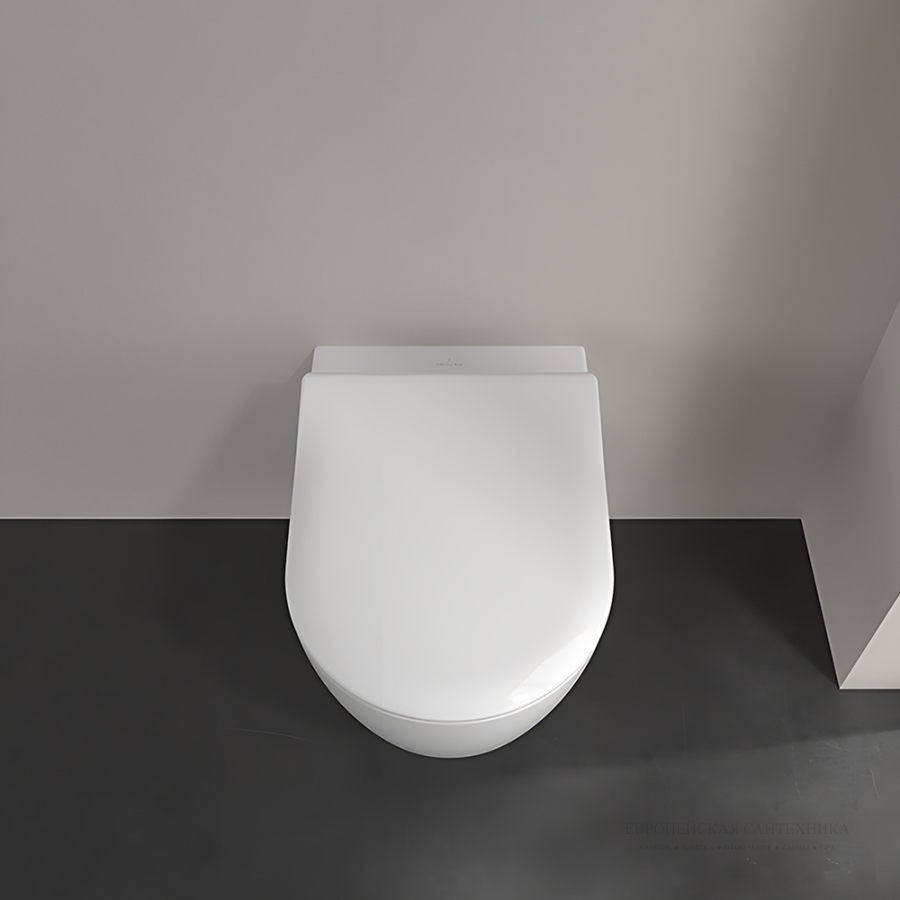 Cиденье для унитаза Villeroy&Boch Avento 374х439 мм, альпийский белый - изображение 4