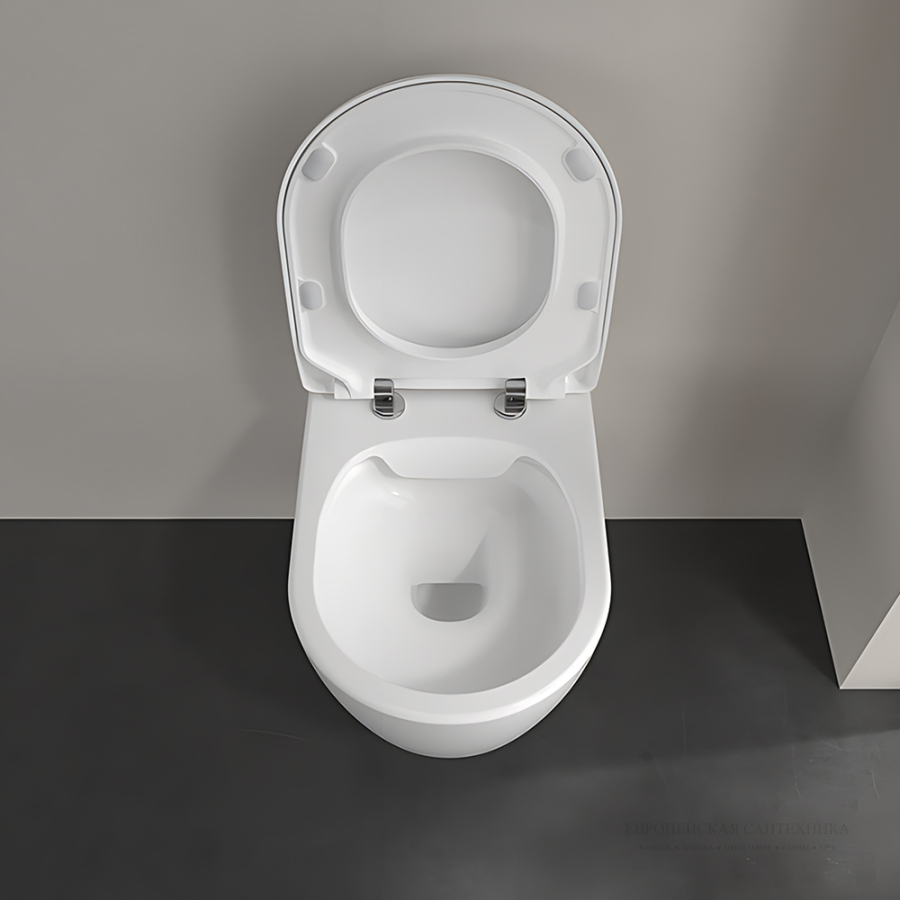 Cиденье для унитаза Villeroy&Boch Avento 374х439 мм, альпийский белый - изображение 8