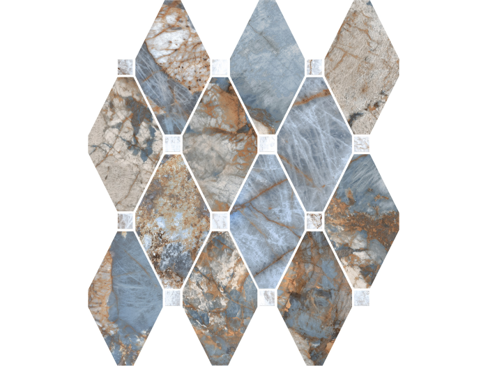 На изображении товар La Fabbrica Ava Керамогранит Octagone Gemstone Ocean lap\ret 30x30 от официального представителя в Москве