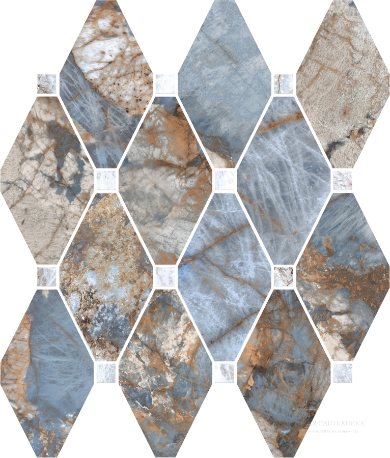 La Fabbrica Ava Керамогранит Octagone Gemstone Ocean lap\ret 30x30