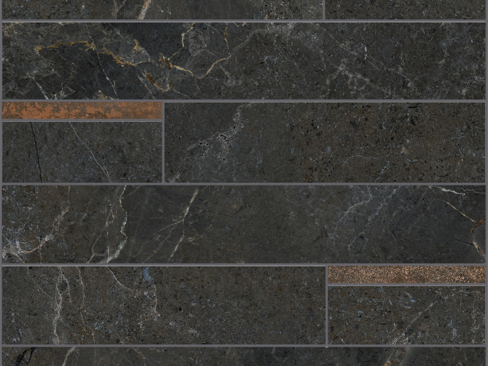 На изображении товар La Fabbrica Ava Керамогранит Noble Stone 30X30 Mosaico Modulo Dark Nat Ret от официального представителя в Москве