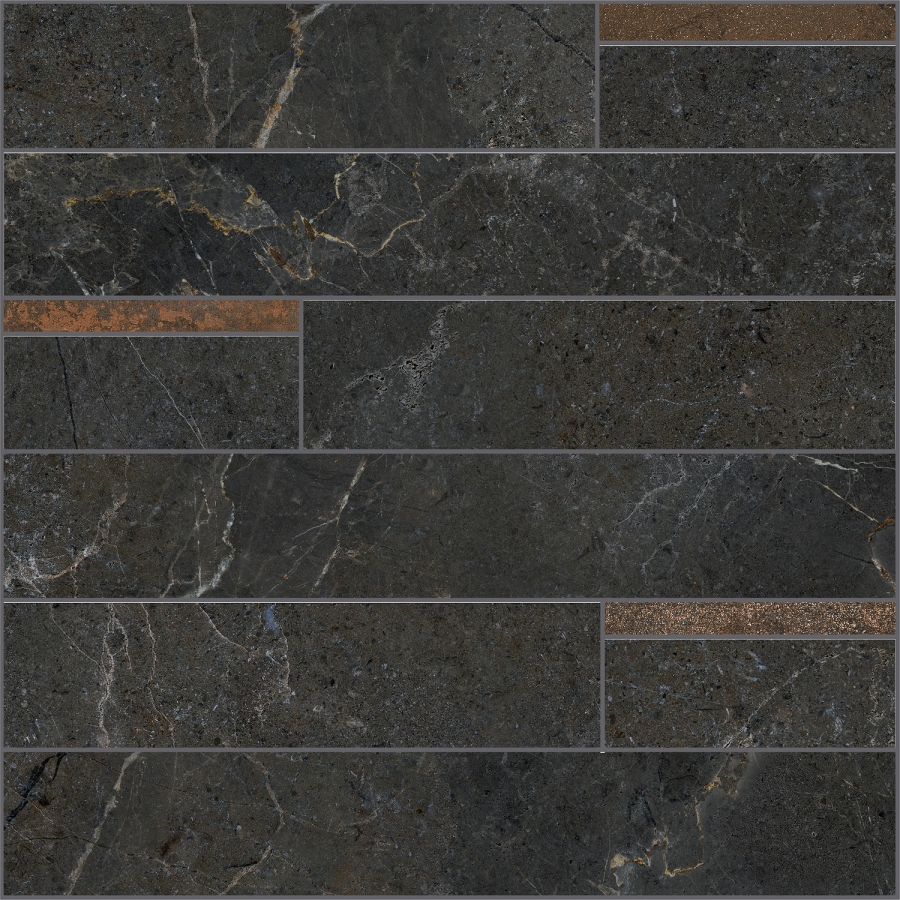 La Fabbrica Ava Керамогранит Noble Stone 30X30 Mosaico Modulo Dark Nat Ret