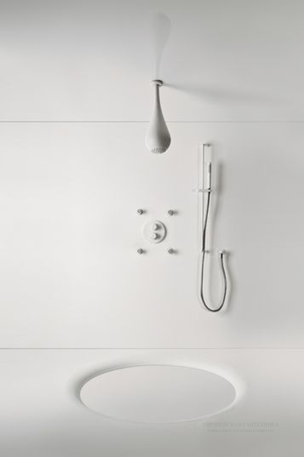 Штанга Gessi Goccia, настенная, h800х81 мм, цвет White CN