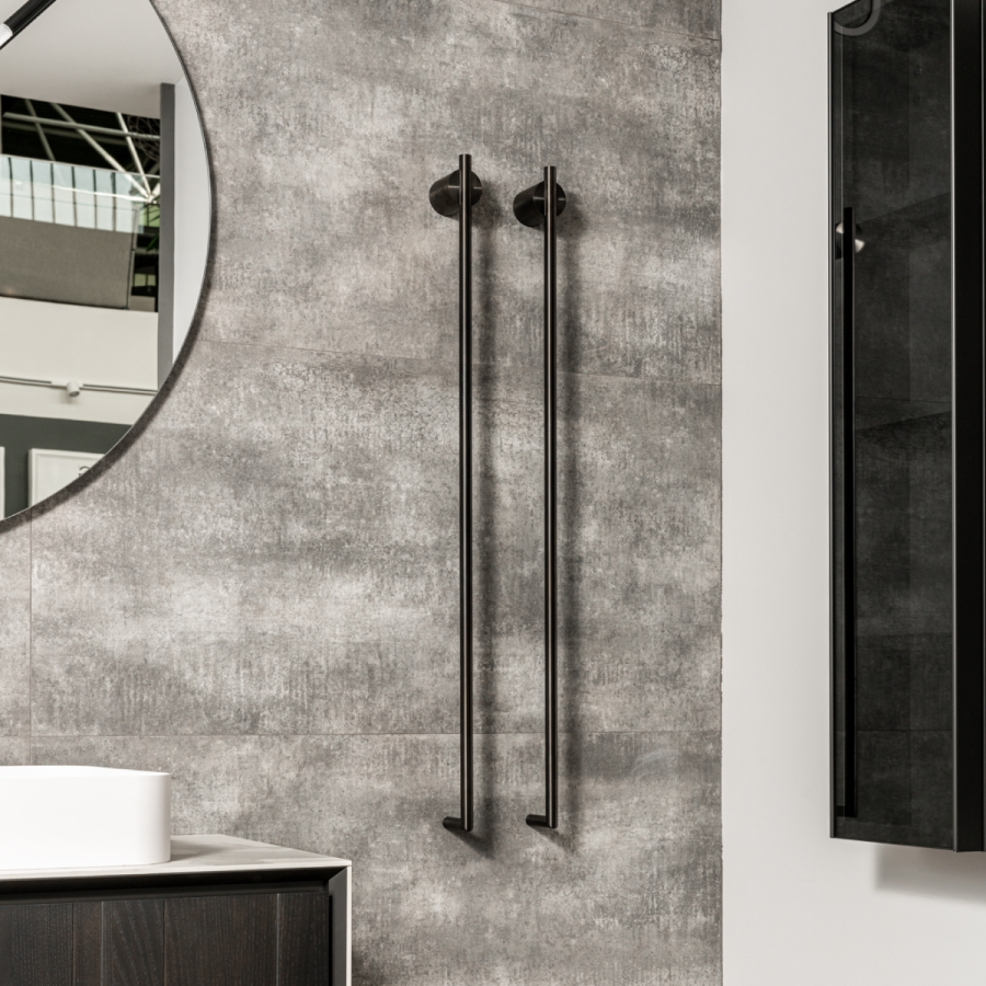 Полотенцесушитель CeaDesign Equilibrio, электрический, 2 перекладины, цвет сатинированная сталь - изображение 3