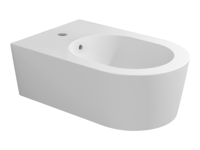 На изображении товар Биде Flaminia Link, подвесное, 560х360 мм, с 1 отверстием для смесителя, цвет Latte от официального представителя в Москве