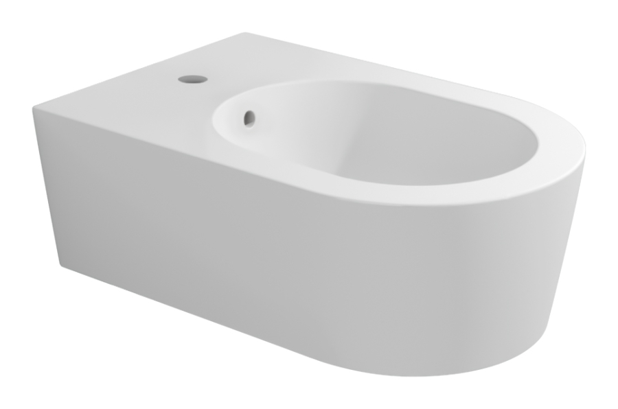 Биде Flaminia Link, подвесное, 560х360 мм, с 1 отверстием для смесителя, цвет Latte