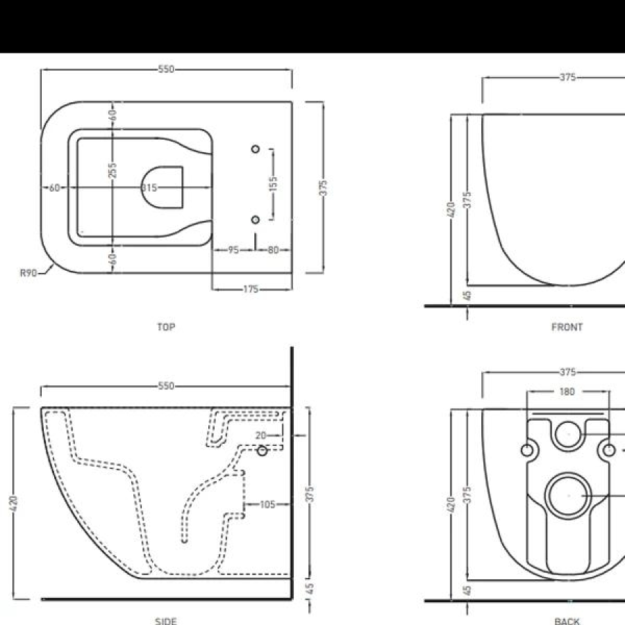 Сиденье для унитаза Cielo Shui Comfort 375х470 мм, Basalto - изображение 4