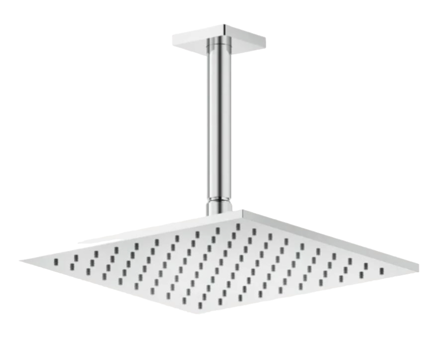 Верхний душ Gessi Rilievo 250х250 мм, шарнирный, для потолочного крепления, Н-261 мм, с защитой от известкового налёта, цвет хром