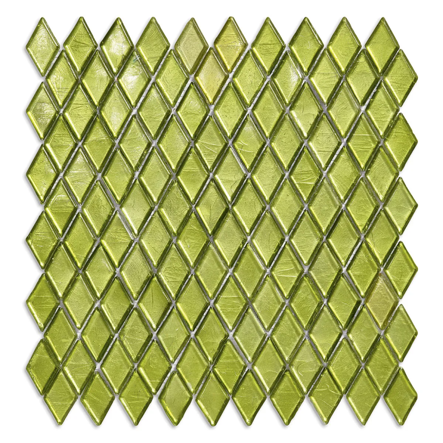 Sicis Стеклянная мозаика Diamond ITEM 02 Olivina chips size 23х40 mm sheet size 259x266 mm