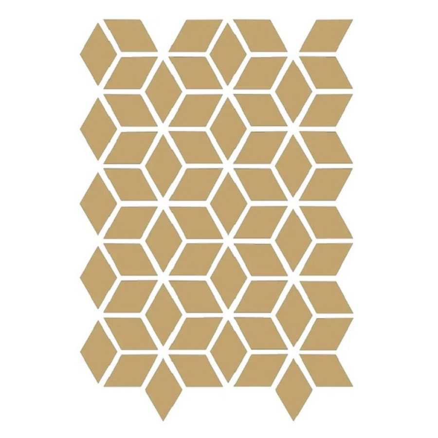 Etruria Керамогранит Xxs Rombo E 4X7 Su Rete Monocolore Ocra