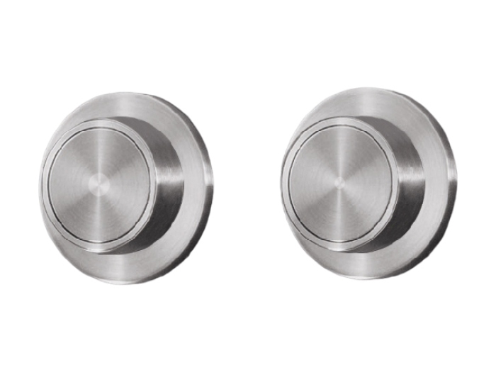 На изображении товар Клавиша CeaDesign Hydroplate двойного смыва для встроенного бачка Geberit (Sigma), сталь, цвет Black Diamond сатинированный от официального представителя в Москве