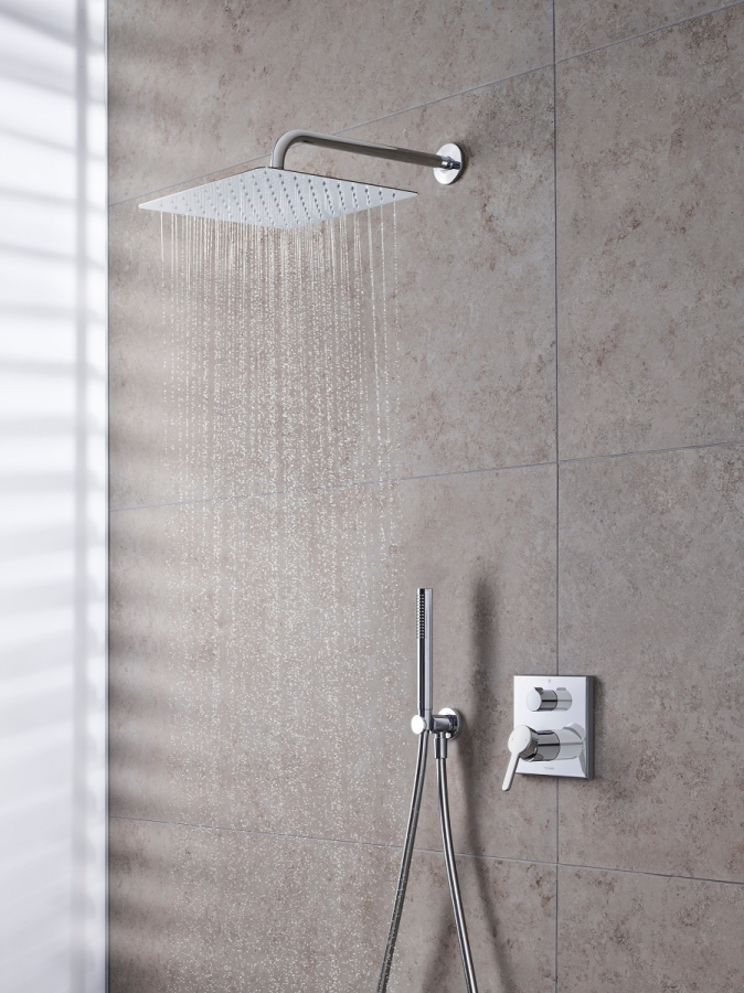 Смеситель для ванны Duravit C.1 внешняя часть, квадратная розетка, скрытый монтаж, цвет чёрный матовый - изображение 1