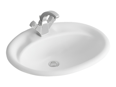 Раковина Villeroy&Boch Florine, встраиваемая, на столешницу (640х520 мм), цвет: Альп. белый CeramicPlus