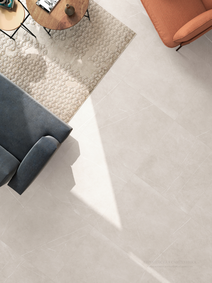 Living Ceramics Керамогранит Allure Light grey Soft textured 59,8x59,8 - изображение 2