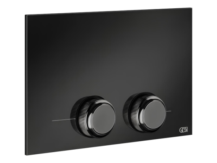 На изображении товар Клавиши смыва Gessi Venti20, для унитаза, к инсталляции TECE (TECEProfil, TECEBox, TECEProfil Octa 2, TECEConstruct), цвет Black Metal PVD от официального представителя в Москве