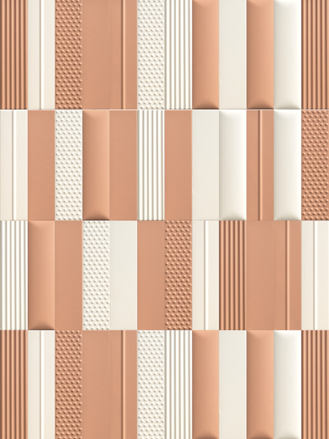 Sartoria Керамическая плитка Vibes Quilt Niveo Matt 6.2x25 - изображение 2