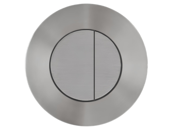 На изображении товар Кнопка смыва CEA Design Hydroplate, дистанционная, с пневматической системой двойного смыва, для бачка Geberit (Sigma12, Omega12, Kappa15), цвет сатинированная сталь от официального представителя в Москве