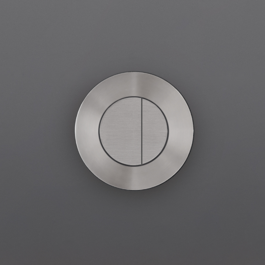 Кнопка смыва CEA Design Hydroplate, дистанционная, с пневматической системой двойного смыва, для бачка Geberit (Sigma12, Omega12, Kappa15), цвет сатинированная сталь - изображение 1
