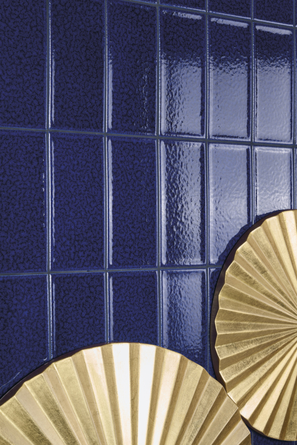 Iris ceramica Керамическая плитка BDA Citta di Faenza Geo blu glossy 15x7,5 - изображение 1