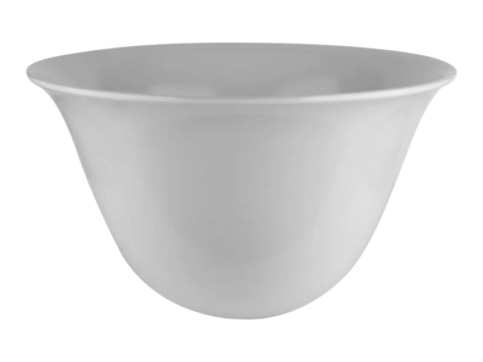 На изображении товар Раковина Gessi Goccia Total Look, накладная, керамика, Ø500х300 мм, цвет белый от официального представителя в Москве